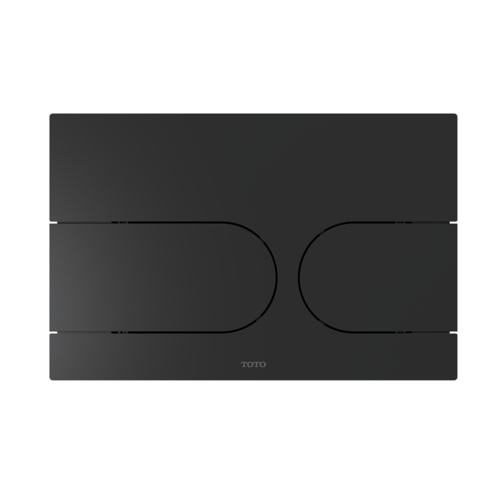 Cut out image of the TOTO Matt Black Auto Flush Push Plate